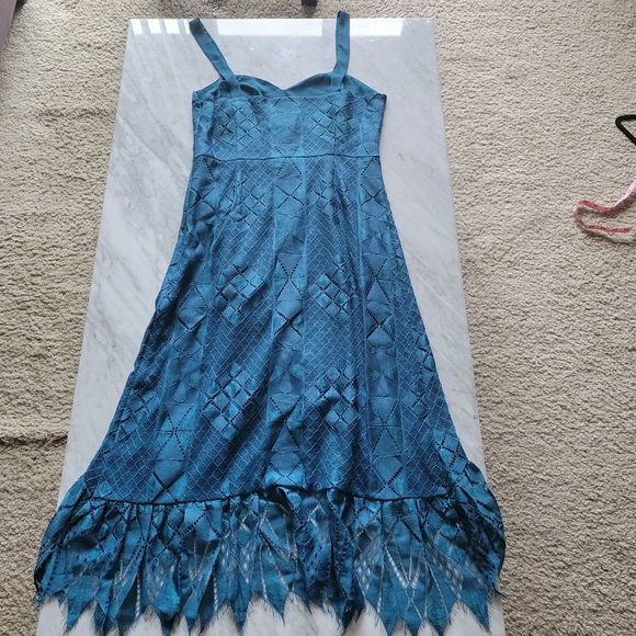 Foxiedox Blue Dress Cocktail Eyelash Lace NWT - Picture 6 of 10